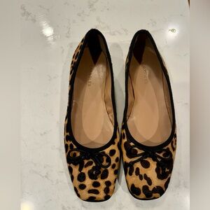AEROSOLES Catalina Leopard Print Flats with Bow